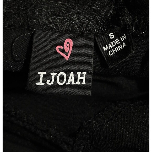 I Joah Pants Dress Slacks Bootcut Pockets Black Stretch Cotton Small Career Work - Picture 4 of 4